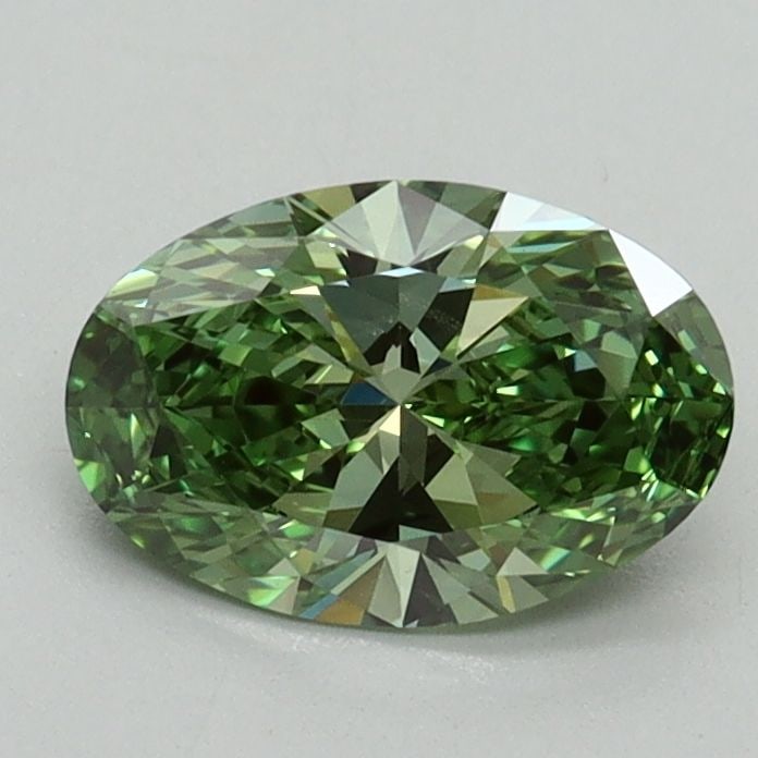 Loose Diamond - OVAL 0.91ct Fancy Vivid Green VS1: Loose Diamond - OVAL 0.91ct Fancy Vivid Green VS1 Source: This is a real non-mined Diamond that has been grown in a lab Shape: OVAL Carats: 0.91 Color: Fancy Vivid Green Certification: IGI Video: