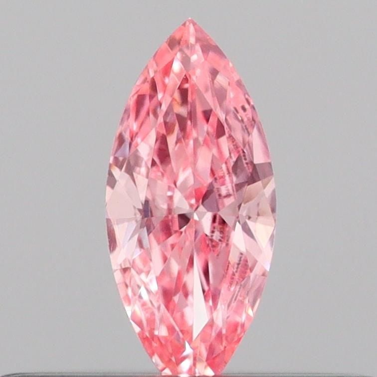 Loose Diamond - MARQUISE 0.12ct Fancy Vivid Pink VS1: Loose Diamond - MARQUISE 0.12ct Fancy Vivid Pink VS1 Source: This is a real non-mined Diamond that has been grown in a lab Shape: MARQUISE Carats: 0.12 Color: Fancy Vivid Pink Certification: IGI Video