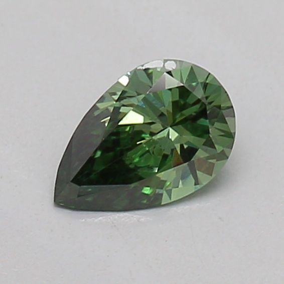 Loose Diamond - PEAR 0.22ct Fancy Vivid Green SI1: Loose Diamond - PEAR 0.22ct Fancy Vivid Green SI1 Source: This is a real non-mined Diamond that has been grown in a lab Shape: PEAR Carats: 0.22 Color: Fancy Vivid Green Certification: IGI Video: