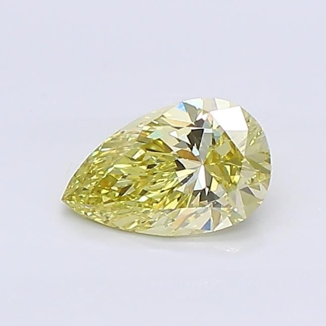 Loose Diamond - PEAR 0.54ct Fancy Vivid Yellow VS1: Loose Diamond - PEAR 0.54ct Fancy Vivid Yellow VS1 Source: This is a real non-mined Diamond that has been grown in a lab Shape: PEAR Carats: 0.54 Color: Fancy Vivid Yellow Certification: NONE Video: