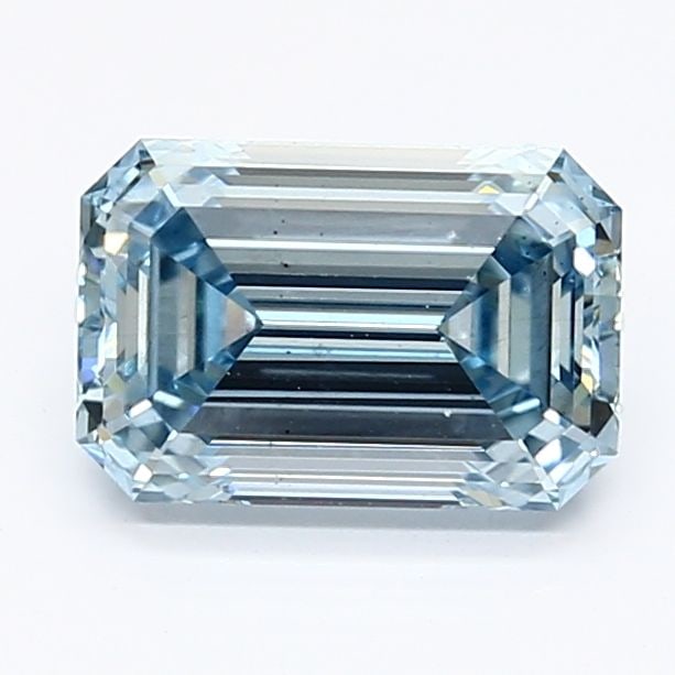Loose Diamond - EMERALD 1.39ct Fancy Intense Blue VS2: Loose Diamond - EMERALD 1.39ct Fancy Intense Blue VS2 Source: This is a real non-mined Diamond that has been grown in a lab Shape: EMERALD Carats: 1.39 Color: Fancy Intense Blue Certification: IGI Vid