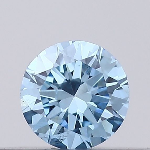 Loose Diamond - ROUND 0.11ct Fancy Vivid Blue SI1 (1 of 1)