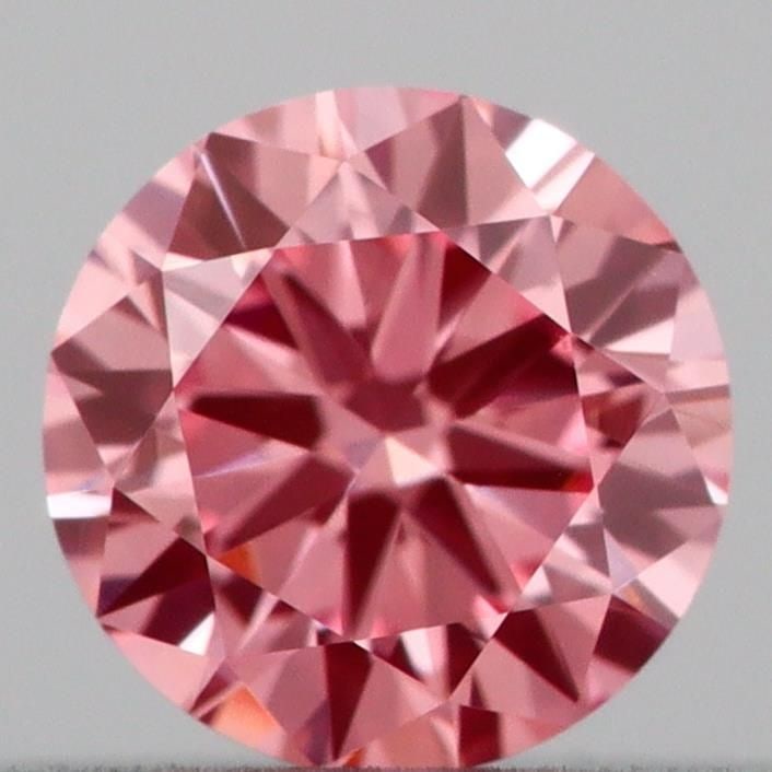 Loose Diamond - ROUND 0.18ct Fancy Vivid Pink VVS2: Loose Diamond - ROUND 0.18ct Fancy Vivid Pink VVS2 Source: This is a real non-mined Diamond that has been grown in a lab Shape: ROUND Carats: 0.18 Color: Fancy Vivid Pink Certification: IGI Video: