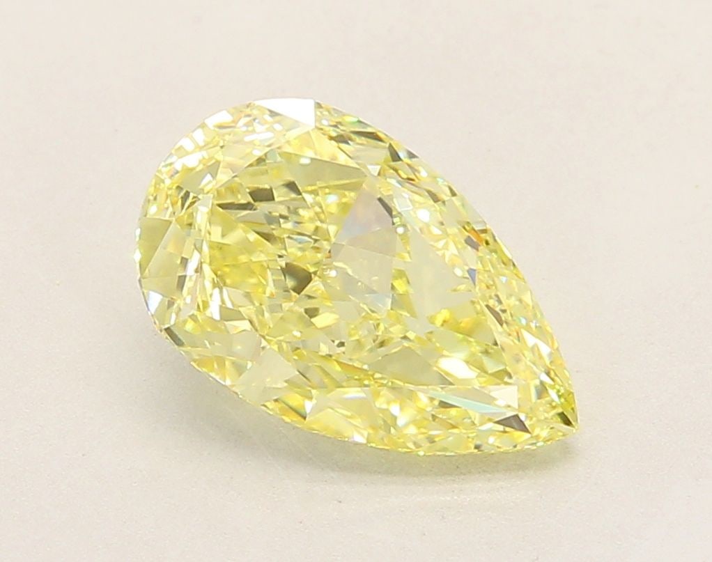 Loose Diamond - PEAR 3.05ct Fancy Intense Yellow VVS2: Loose Diamond - PEAR 3.05ct Fancy Intense Yellow VVS2 Source: This is a real non-mined Diamond that has been grown in a lab Shape: PEAR Carats: 3.05 Color: Fancy Intense Yellow Certification: IGI Vide