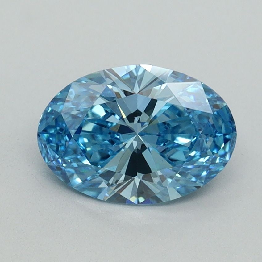 Loose Diamond - OVAL 1.18ct Fancy Vivid Blue VS1: Loose Diamond - OVAL 1.18ct Fancy Vivid Blue VS1 Source: This is a real non-mined Diamond that has been grown in a lab Shape: OVAL Carats: 1.18 Color: Fancy Vivid Blue Certification: IGI Video: