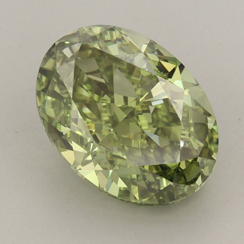 Loose Diamond - OVAL 4.27ct Fancy Vivid Green VVS2 (1 of 1)