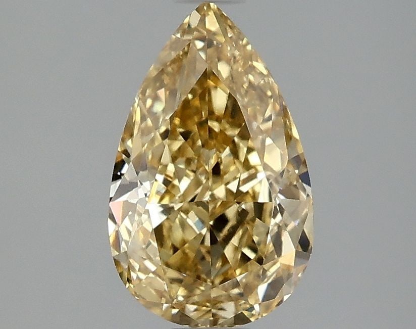 Loose Diamond - PEAR 1.59ct Fancy Intense Yellow VS1: Loose Diamond - PEAR 1.59ct Fancy Intense Yellow VS1 Source: This is a real non-mined Diamond that has been grown in a lab Shape: PEAR Carats: 1.59 Color: Fancy Intense Yellow Certification: IGI Video