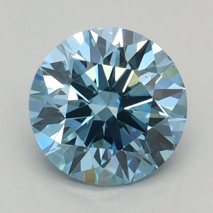 Ideal Loose Diamond - ROUND 0.64ct Fancy Vivid Blue VS1: Ideal Loose Diamond - ROUND 0.64ct Fancy Vivid Blue VS1 Source: This is a real non-mined Diamond that has been grown in a lab Shape: ROUND Carats: 0.64 Color: Fancy Vivid Blue Certification: IGI Video