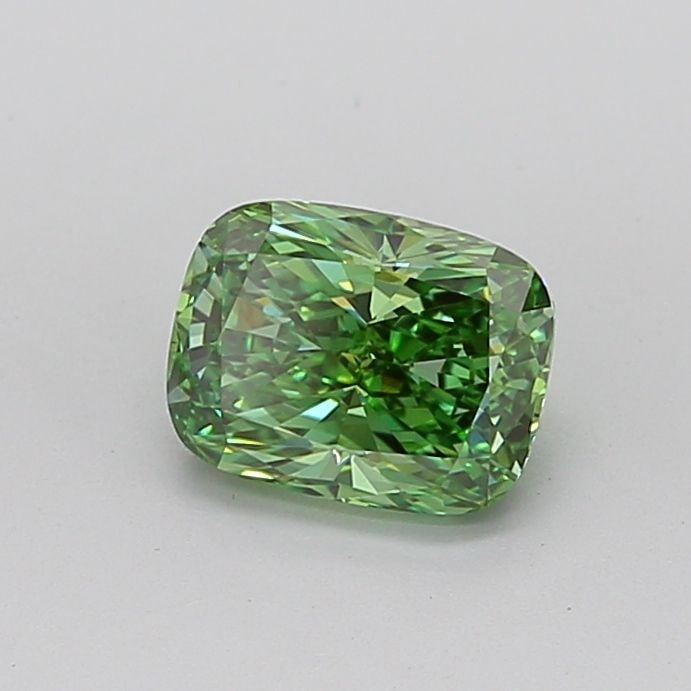 Loose Diamond - CUSHION MODIFIED 1.71ct Fancy Vivid Green VS1: Loose Diamond - CUSHION MODIFIED 1.71ct Fancy Vivid Green VS1 Source: This is a real non-mined Diamond that has been grown in a lab Shape: CUSHION MODIFIED Carats: 1.71 Color: Fancy Vivid Green Certif