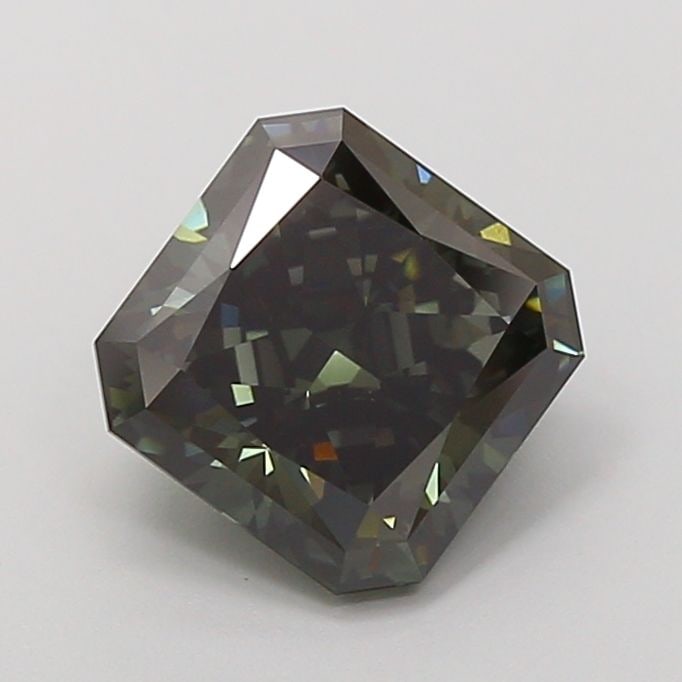 Loose Diamond - SQUARE RADIANT 3.01ct Fancy Deep Green VS1 (1 of 1)