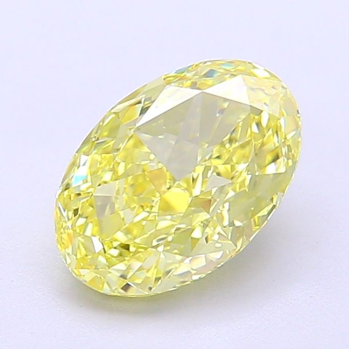Loose Diamond - OVAL 2.01ct Fancy Intense Yellow VVS2: Loose Diamond - OVAL 2.01ct Fancy Intense Yellow VVS2 Source: This is a real non-mined Diamond that has been grown in a lab Shape: OVAL Carats: 2.01 Color: Fancy Intense Yellow Certification: IGI Vide