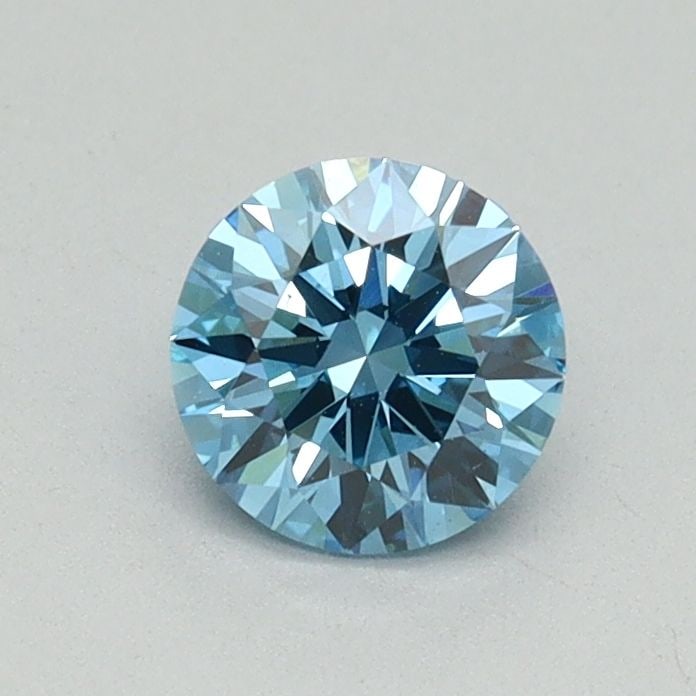 Loose Diamond - ROUND 0.56ct Fancy Vivid Blue VS1: Loose Diamond - ROUND 0.56ct Fancy Vivid Blue VS1 Source: This is a real non-mined Diamond that has been grown in a lab Shape: ROUND Carats: 0.56 Color: Fancy Vivid Blue Certification: IGI Video: