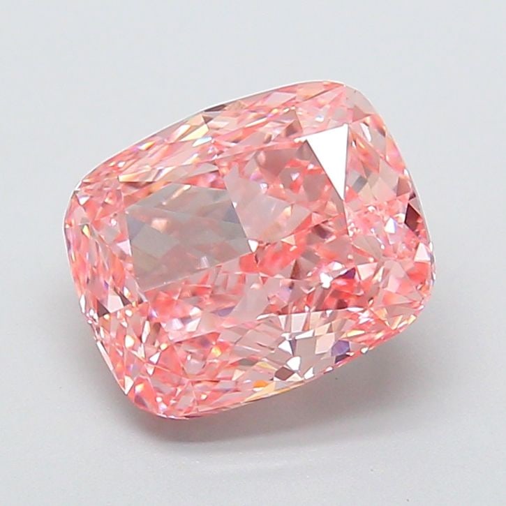 Loose Diamond - CUSHION MODIFIED 4.12ct Fancy Vivid Pink VVS2: Loose Diamond - CUSHION MODIFIED 4.12ct Fancy Vivid Pink VVS2 Source: This is a real non-mined Diamond that has been grown in a lab Shape: CUSHION MODIFIED Carats: 4.12 Color: Fancy Vivid Pink