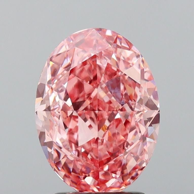 Loose Diamond - OVAL 2.75ct Fancy Intense Pink VS1: Loose Diamond - OVAL 2.75ct Fancy Intense Pink VS1 Source: This is a real non-mined Diamond that has been grown in a lab Shape: OVAL Carats: 2.75 Color: Fancy Intense Pink Certification: NONE Video: