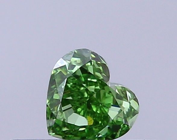 Loose Diamond - HEART 0.23ct Fancy Vivid Green VS1: Loose Diamond - HEART 0.23ct Fancy Vivid Green VS1 Source: This is a real non-mined Diamond that has been grown in a lab Shape: HEART Carats: 0.23 Color: Fancy Vivid Green Certification: IGI Video: