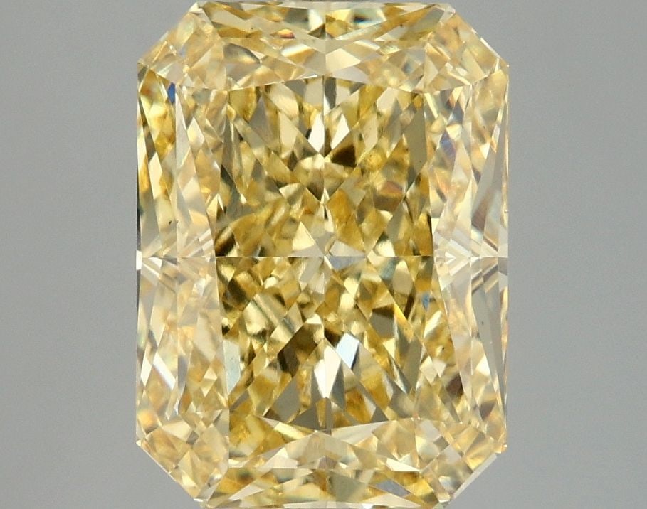 Loose Diamond - RADIANT 4.04ct Fancy Vivid Yellow VS1: Loose Diamond - RADIANT 4.04ct Fancy Vivid Yellow VS1 Source: This is a real non-mined Diamond that has been grown in a lab Shape: RADIANT Carats: 4.04 Color: Fancy Vivid Yellow Certification: IGI Vid