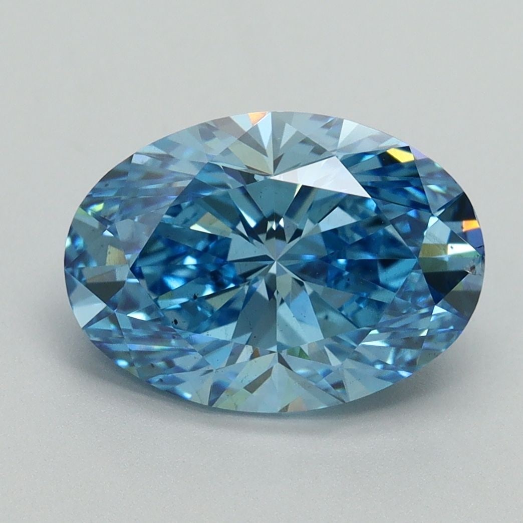 Loose Diamond - OVAL 3.04ct Fancy Vivid Blue VS2: Loose Diamond - OVAL 3.04ct Fancy Vivid Blue VS2 Source: This is a real non-mined Diamond that has been grown in a lab Shape: OVAL Carats: 3.04 Color: Fancy Vivid Blue Certification: IGI Video: