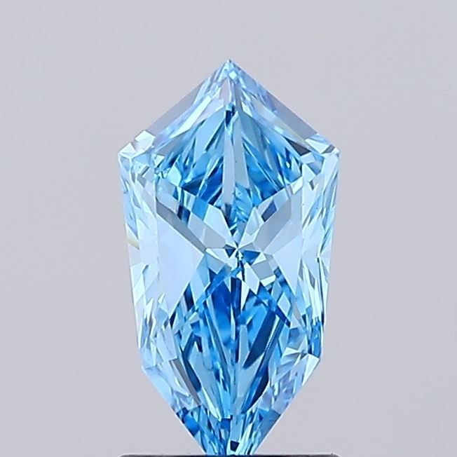 Loose Diamond - HEXAGONAL 1.04ct Fancy Vivid Blue VS1: Loose Diamond - HEXAGONAL 1.04ct Fancy Vivid Blue VS1 Source: This is a real non-mined Diamond that has been grown in a lab Shape: HEXAGONAL Carats: 1.04 Color: Fancy Vivid Blue Certification: IGI Vid