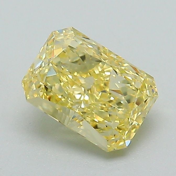 Loose Diamond - RADIANT 1.04ct Fancy Intense Yellow VVS2: Loose Diamond - RADIANT 1.04ct Fancy Intense Yellow VVS2 Source: This is a real non-mined Diamond that has been grown in a lab Shape: RADIANT Carats: 1.04 Color: Fancy Intense Yellow Certification: