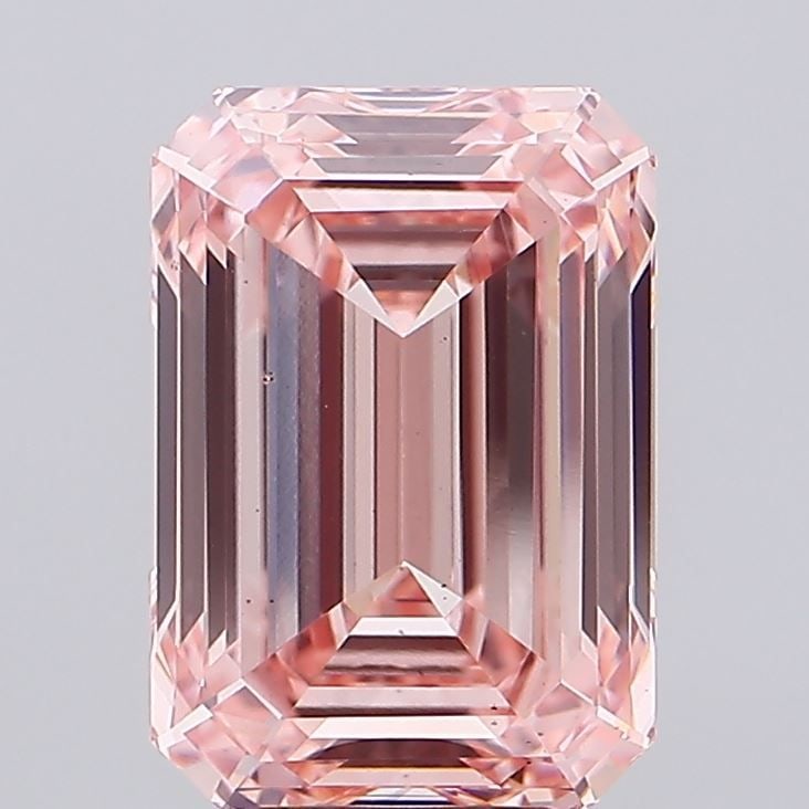 Loose Diamond - EMERALD 7.05ct Fancy Vivid Pink VS2 (1 of 1)