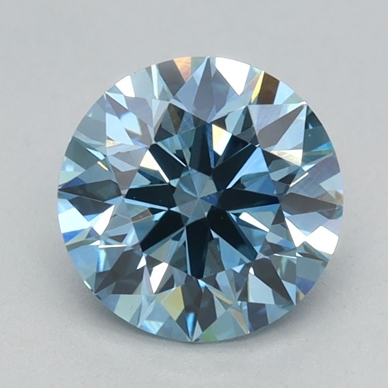 Ideal Loose Diamond - ROUND 1.08ct Fancy Vivid Blue VS1: Ideal Loose Diamond - ROUND 1.08ct Fancy Vivid Blue VS1 Source: This is a real non-mined Diamond that has been grown in a lab Shape: ROUND Carats: 1.08 Color: Fancy Vivid Blue Certification: IGI