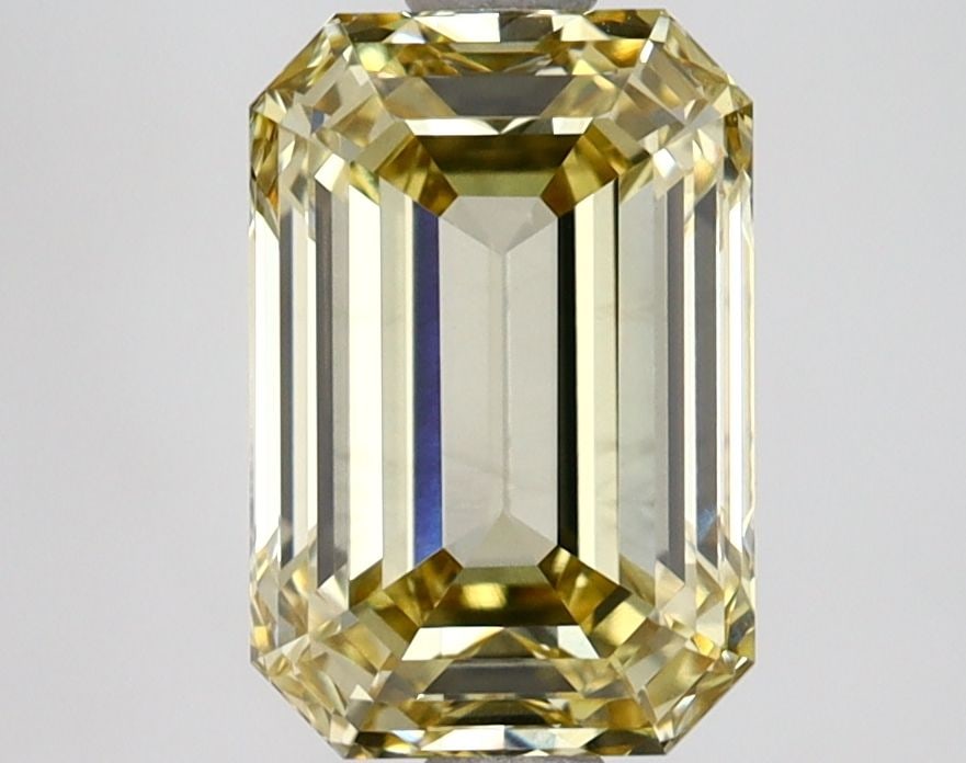Loose Diamond - EMERALD 2.55ct Fancy Yellow VS2: Loose Diamond - EMERALD 2.55ct Fancy Yellow VS2 Source: This is a real non-mined Diamond that has been grown in a lab Shape: EMERALD Carats: 2.55 Color: Fancy Yellow Certification: IGI Video:
