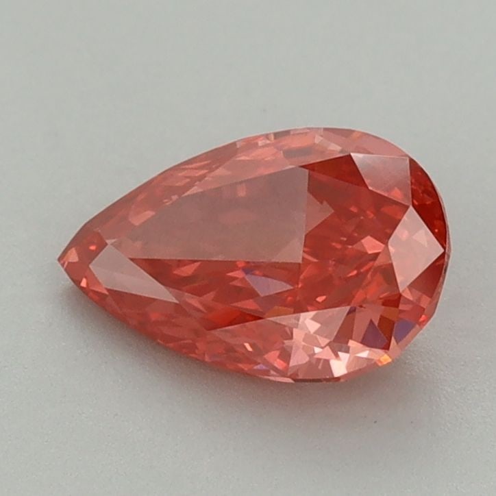 Loose Diamond - PEAR 1.03ct Fancy Vivid Red VS1: Loose Diamond - PEAR 1.03ct Fancy Vivid Red VS1 Source: This is a real non-mined Diamond that has been grown in a lab Shape: PEAR Carats: 1.03 Color: Fancy Vivid Red Certification: IGI Video: