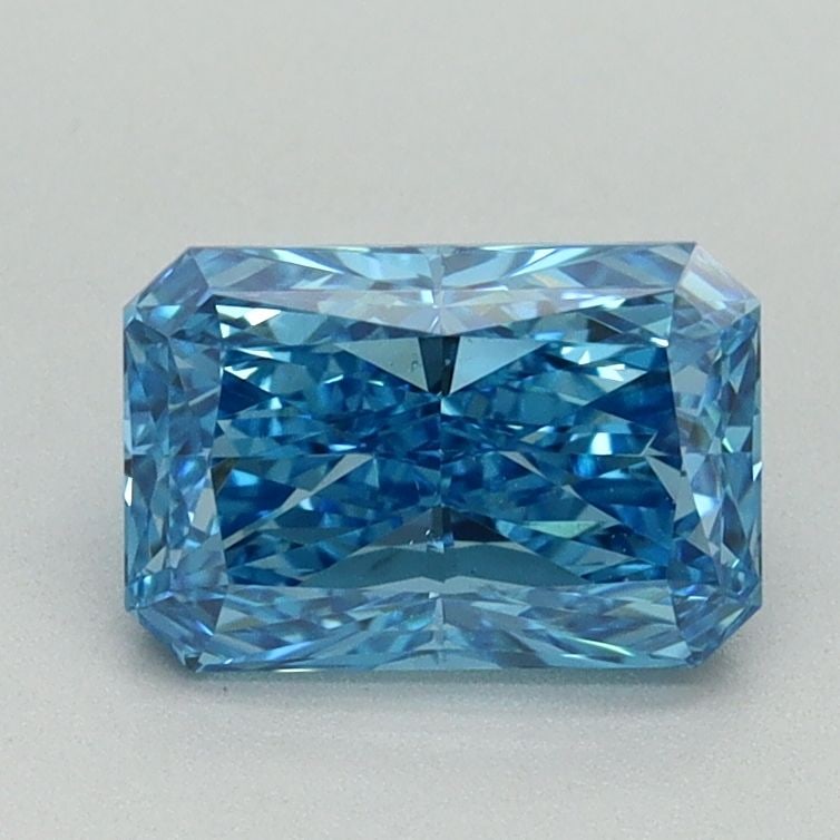 Loose Diamond - RADIANT 1.23ct Fancy Vivid Blue VS2: Loose Diamond - RADIANT 1.23ct Fancy Vivid Blue VS2 Source: This is a real non-mined Diamond that has been grown in a lab Shape: RADIANT Carats: 1.23 Color: Fancy Vivid Blue Certification: IGI Video: