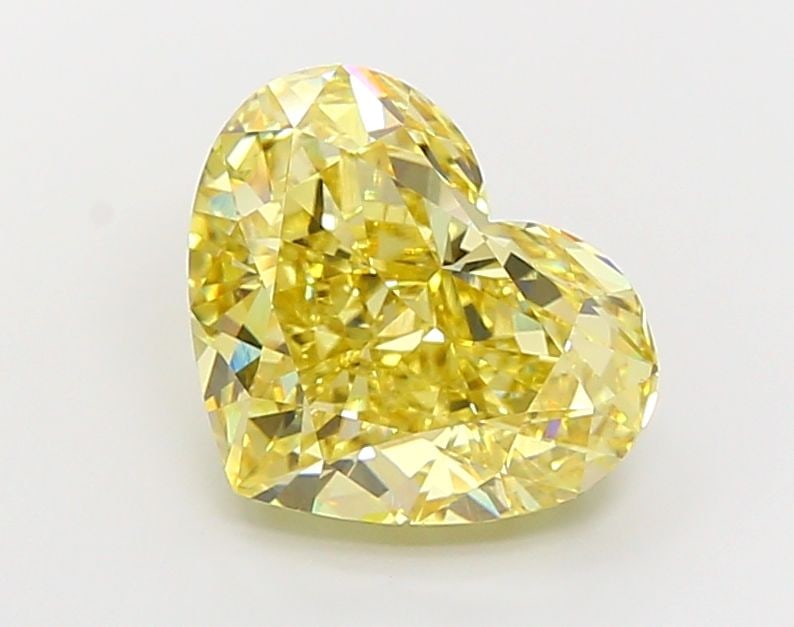 Loose Diamond - HEART 8.51ct Fancy Intense Yellow VVS2: Loose Diamond - HEART 8.51ct Fancy Intense Yellow VVS2 Source: This is a real non-mined Diamond that has been grown in a lab Shape: HEART Carats: 8.51 Color: Fancy Intense Yellow Certification: IGI Vi