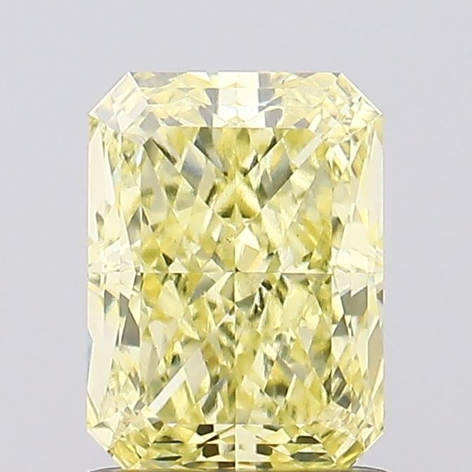 Loose Diamond - RADIANT 1.36ct Fancy Intense Yellow VS1: Loose Diamond - RADIANT 1.36ct Fancy Intense Yellow VS1 Source: This is a real non-mined Diamond that has been grown in a lab Shape: RADIANT Carats: 1.36 Color: Fancy Intense Yellow Certification: IGI