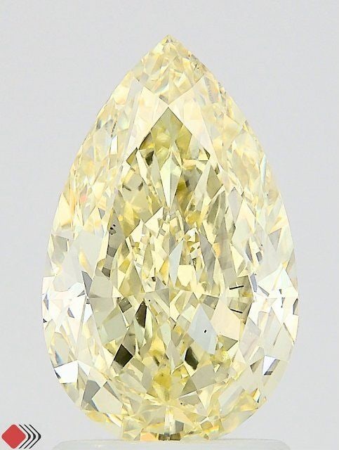 Loose Diamond - PEAR 2.45ct Fancy Yellow VS1: Loose Diamond - PEAR 2.45ct Fancy Yellow VS1 Source: This is a real non-mined Diamond that has been grown in a lab Shape: PEAR Carats: 2.45 Color: Fancy Yellow Certification: IGI Video: