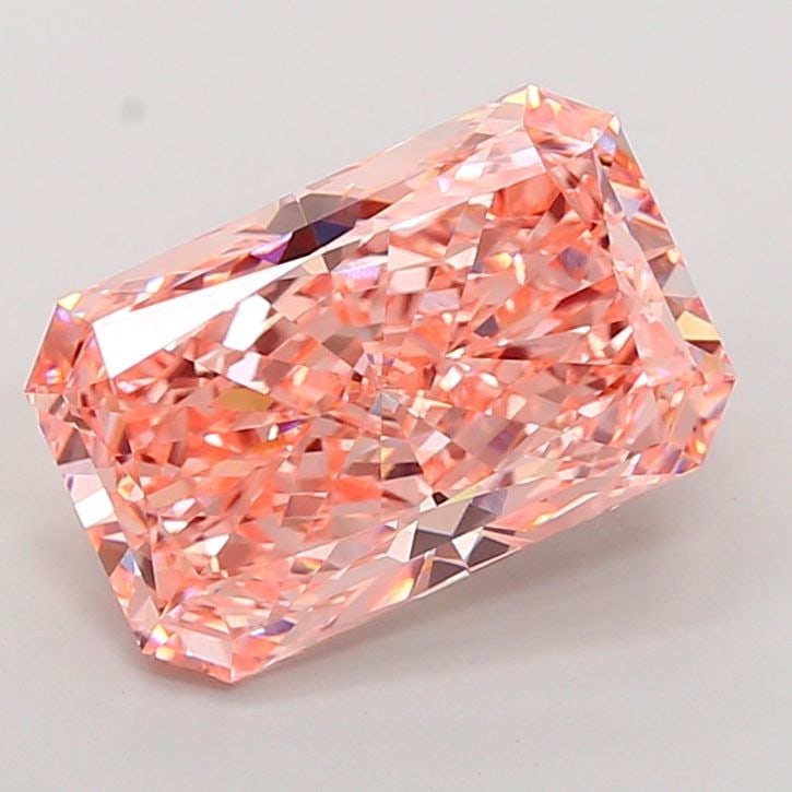 Loose Diamond - RADIANT 8.62ct Fancy Vivid Pink VVS2: Loose Diamond - RADIANT 8.62ct Fancy Vivid Pink VVS2 Source: This is a real non-mined Diamond that has been grown in a lab Shape: RADIANT Carats: 8.62 Color: Fancy Vivid Pink Certification: IGI Video: