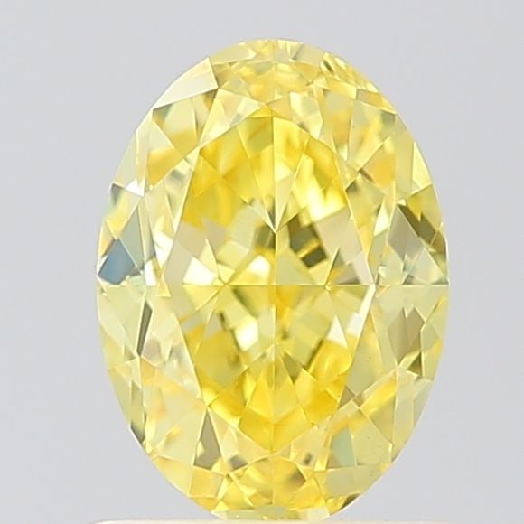 Loose Diamond - OVAL 1.01ct Fancy Vivid Yellow VS1: Loose Diamond - OVAL 1.01ct Fancy Vivid Yellow VS1 Source: This is a real non-mined Diamond that has been grown in a lab Shape: OVAL Carats: 1.01 Color: Fancy Vivid Yellow Certification: IGI Video: