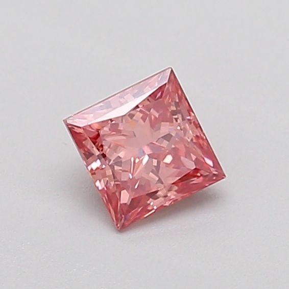 Loose Diamond - PRINCESS 0.37ct Fancy Vivid Pink VVS2 (1 of 1)