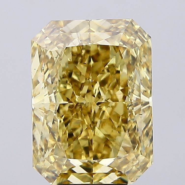 Loose Diamond - RADIANT 10.01ct Fancy Vivid Yellow SI1: Loose Diamond - RADIANT 10.01ct Fancy Vivid Yellow SI1 Source: This is a real non-mined Diamond that has been grown in a lab Shape: RADIANT Carats: 10.01 Color: Fancy Vivid Yellow Certification: IGI V