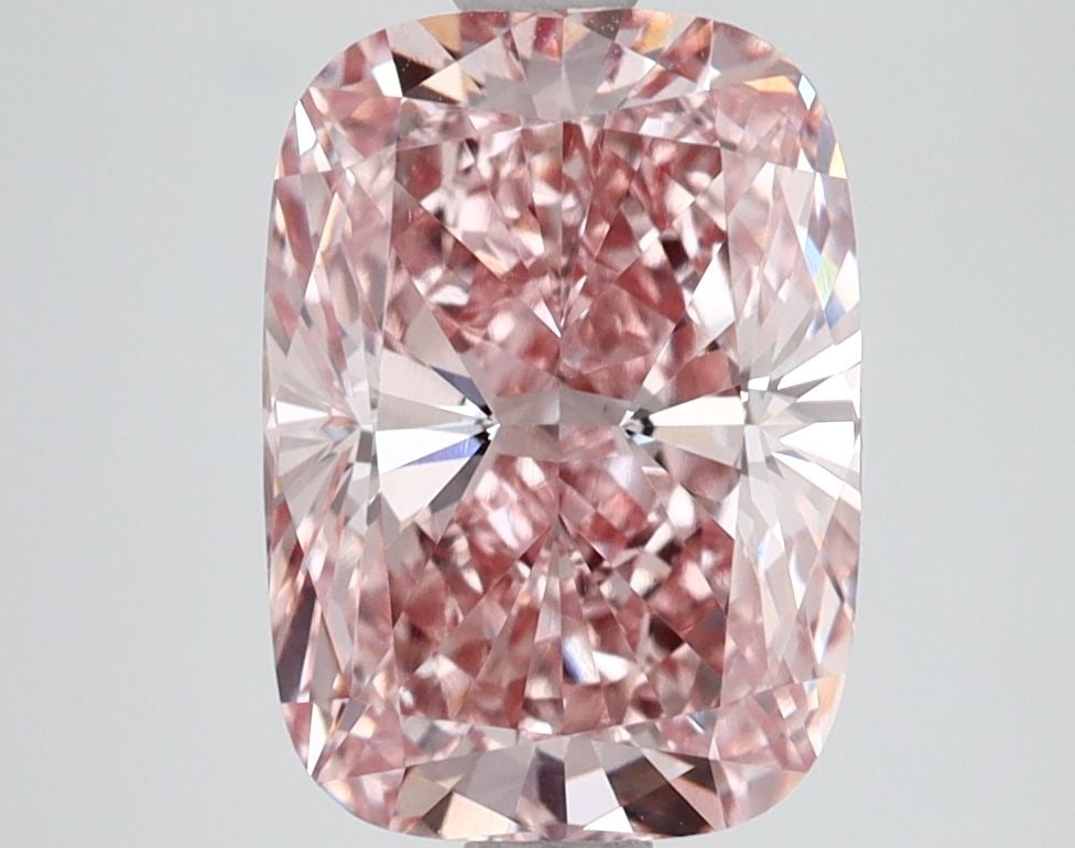 Loose Diamond - CUSHION BRILLIANT 3.02ct Fancy Vivid Pink VS1: Loose Diamond - CUSHION BRILLIANT 3.02ct Fancy Vivid Pink VS1 Source: This is a real non-mined Diamond that has been grown in a lab Shape: CUSHION BRILLIANT Carats: 3.02 Color: Fancy Vivid Pink Certif