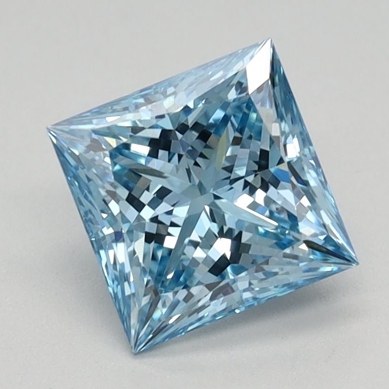 Loose Diamond - PRINCESS 1.15ct Fancy Vivid Blue VS1: Loose Diamond - PRINCESS 1.15ct Fancy Vivid Blue VS1 Source: This is a real non-mined Diamond that has been grown in a lab Shape: PRINCESS Carats: 1.15 Color: Fancy Vivid Blue Certification: IGI Video