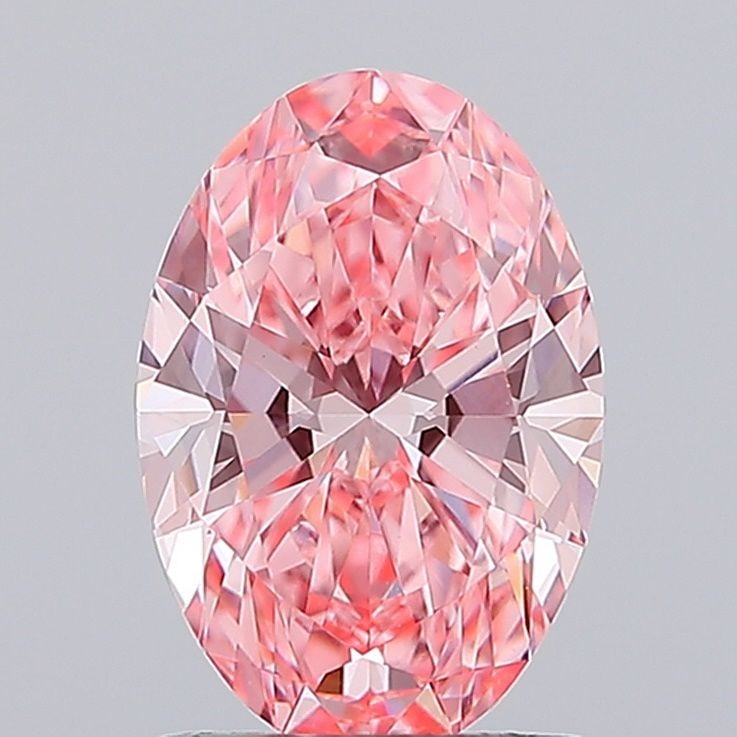 Loose Diamond - OVAL 1.59ct Fancy Vivid Pink VVS2: Loose Diamond - OVAL 1.59ct Fancy Vivid Pink VVS2 Source: This is a real non-mined Diamond that has been grown in a lab Shape: OVAL Carats: 1.59 Color: Fancy Vivid Pink Certification: IGI Video: