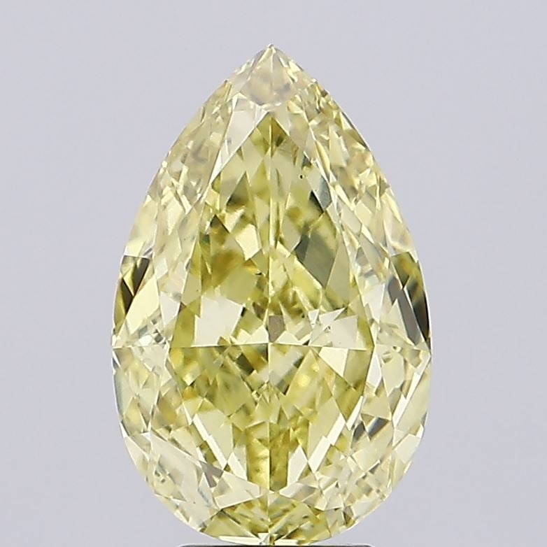 Loose Diamond - PEAR 5.4ct Fancy Vivid Yellow VS1: Loose Diamond - PEAR 5.4ct Fancy Vivid Yellow VS1 Source: This is a real non-mined Diamond that has been grown in a lab Shape: PEAR Carats: 5.4 Color: Fancy Vivid Yellow Certification: IGI Video: