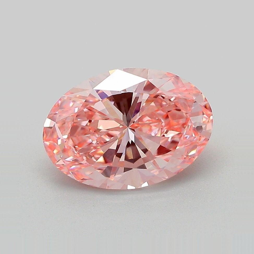 Loose Diamond - OVAL 2.41ct Fancy Vivid Pink VVS2: Loose Diamond - OVAL 2.41ct Fancy Vivid Pink VVS2 Source: This is a real non-mined Diamond that has been grown in a lab Shape: OVAL Carats: 2.41 Color: Fancy Vivid Pink Certification: IGI Video:
