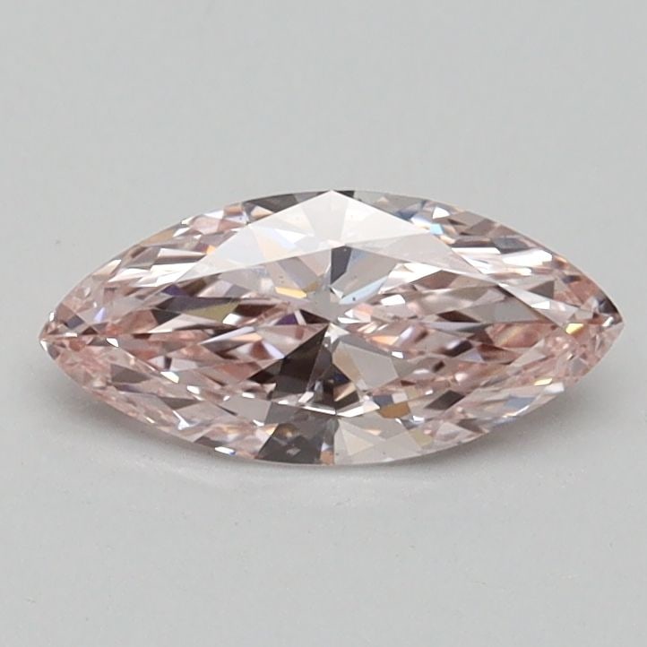 Loose Diamond - MARQUISE 0.51ct Fancy Light Pink VS2: Loose Diamond - MARQUISE 0.51ct Fancy Light Pink VS2 Source: This is a real non-mined Diamond that has been grown in a lab Shape: MARQUISE Carats: 0.51 Color: Fancy Light Pink Certification: IGI Video