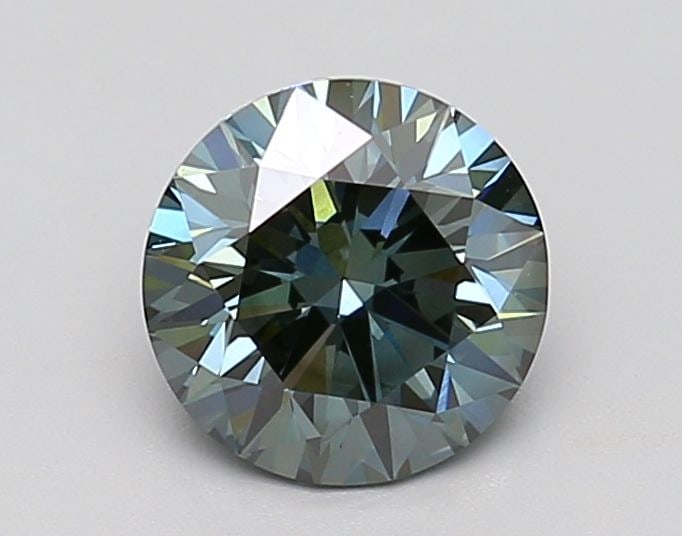 Loose Diamond - ROUND 2.35ct Fancy Intense Green Blue VVS2 (1 of 1)