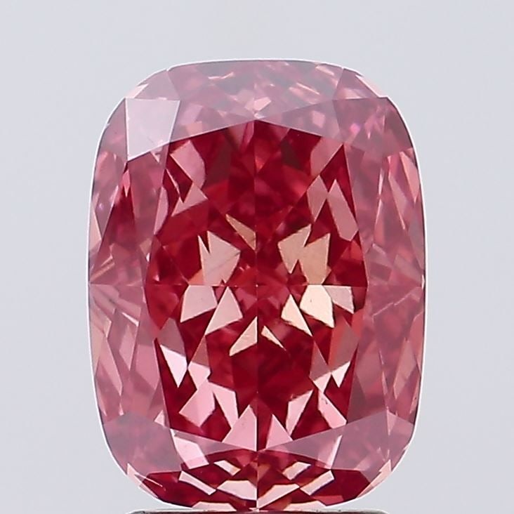 Loose Diamond - CUSHION BRILLIANT 2.54ct Fancy Vivid Pink VS2: Loose Diamond - CUSHION BRILLIANT 2.54ct Fancy Vivid Pink VS2 Source: This is a real non-mined Diamond that has been grown in a lab Shape: CUSHION BRILLIANT Carats: 2.54 Color: Fancy Vivid Pink Certif