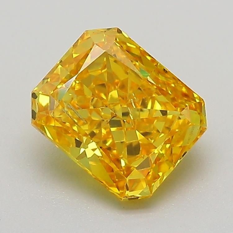 Loose Diamond - RADIANT 1.61ct Fancy Vivid Yellow SI1: Loose Diamond - RADIANT 1.61ct Fancy Vivid Yellow SI1 Source: This is a real non-mined Diamond that has been grown in a lab Shape: RADIANT Carats: 1.61 Color: Fancy Vivid Yellow Certification: IGI Vid