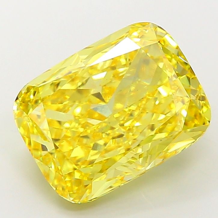 Loose Diamond - CUSHION MODIFIED 9.09ct Fancy Vivid Yellow VS2: Loose Diamond - CUSHION MODIFIED 9.09ct Fancy Vivid Yellow VS2 Source: This is a real non-mined Diamond that has been grown in a lab Shape: CUSHION MODIFIED Carats: 9.09 Color: Fancy Vivid Yellow Cert