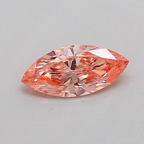 Loose Diamond - MARQUISE 0.27ct Fancy Intense Pinkish Orange VS2: Loose Diamond - MARQUISE 0.27ct Fancy Intense Pinkish Orange VS2 Source: This is a real non-mined Diamond that has been grown in a lab Shape: MARQUISE Carats: 0.27 Color: Fancy Intense Pinkish Orange