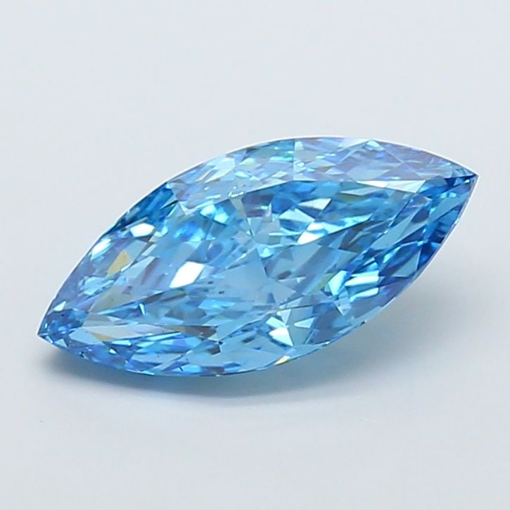 Loose Diamond - MARQUISE 4.01ct Fancy Vivid Blue VS1: Loose Diamond - MARQUISE 4.01ct Fancy Vivid Blue VS1 Source: This is a real non-mined Diamond that has been grown in a lab Shape: MARQUISE Carats: 4.01 Color: Fancy Vivid Blue Certification: IGI Video