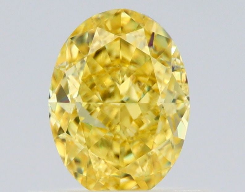 Loose Diamond - OVAL 0.66ct Fancy Intense Yellow VS2: Loose Diamond - OVAL 0.66ct Fancy Intense Yellow VS2 Source: Natural Shape: OVAL Carats: 0.66 Color: Fancy Intense Yellow Certification: GIA Video: