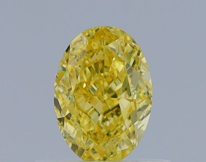 Loose Diamond - OVAL 0.53ct Fancy Intense Yellow VS2: Loose Diamond - OVAL 0.53ct Fancy Intense Yellow VS2 Source: Natural Shape: OVAL Carats: 0.53 Color: Fancy Intense Yellow Certification: GIA Video: