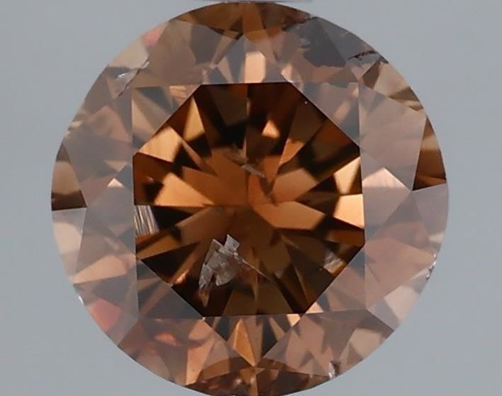 Loose Diamond - ROUND 1.01ct Fancy Dark Orangey Brown: Loose Diamond - ROUND 1.01ct Fancy Dark Orangey Brown Source: Natural Shape: ROUND Carats: 1.01 Color: Fancy Dark Orangey Brown Certification: GIA Video: